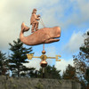 Man riding a Whale Weathervane