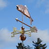 Handmade Copper Trout Fish Weather Vane