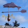 Handcrafted Copper Trout Fish Weathervane Home Decor