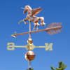 Handmade Copper Unicorn with Wings Weathervane