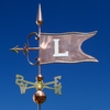 Custom Banner Weathervane with Initial or Number