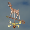 Handmade Copper Buck Deer Weathervane Home Decor