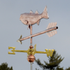 handcrafted copper striped bass fishing weathervane