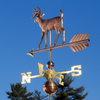 Handmade Copper Deer Weathervane Home Decor