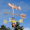 Handcrafted Copper Striped Bass Weathervane Home Decor