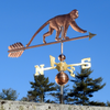 Handcrafted Copper Monkey Weathervane