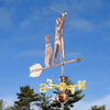 Handcrafted Copper Golfer Wind Vane