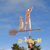 Handmade Golfer Weather Vane Home Decor
