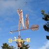Handcrafted Copper Golf Weathervane Sports Decoration