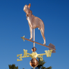 dapper Boston terrier dog weathervane garden decor