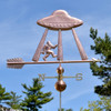 space ship weathervane