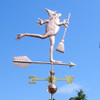frog witch weathervane