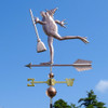 frog witch weathervane