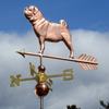 Handcrafted Copper Pug Wind Vane