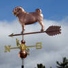 Handmade Copper Pug Weathervane