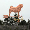 Large Pug Weathervane