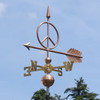 peace sign weathervane