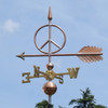 peace sign weathervane