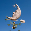 Man in the Moon Weathervane with Star