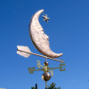 Man in the Moon Weathervane with Star
