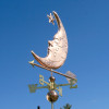 Man in the Moon Weathervane with Star