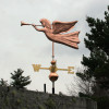 angel weathervane blowing trumpet
