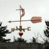 Methodist Cross and Flame Weathervane