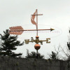 Methodist Cross and Flame Weathervane