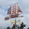 copper sailboat weathervane