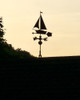 customer photo of copper sailboat weathervane