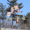 Copper Tractor Weathervane