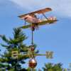 Bi Plane Airplane Weathervane