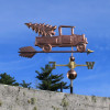 Truck with Christmas Tree Weathervane