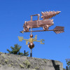 Pickup Truck with Christmas Tree Weathervane