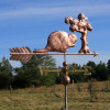 Beaver and Tree Weathervane