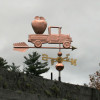 Pickup Truck with Apple Weathervane