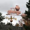 Pickup Truck with Apple Weathervane