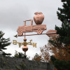 Pickup Truck with Apple Weathervane