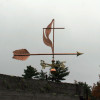 Methodist Cross and Flame Weathervane