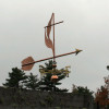 Methodist Cross and Flame Weathervane