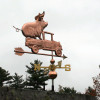 Pig in Pickup Weathervane
