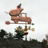 Pickup Truck with Pig Weathervane