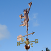 handcrafted copper pig weathervane art