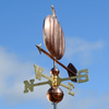Handmade Copper Pumpkin Weathervane Art