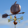Handcrafted Copper Pumpkin Wind Vane