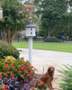 customer photo of golden retriever weathervane