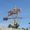 Quarter Horse and Rider Weathervane