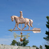 Quarter Horse and Rider Weathervane