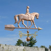 Quarter Horse and Rider Weathervane