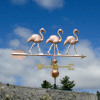 Three Flamingo Weathervane